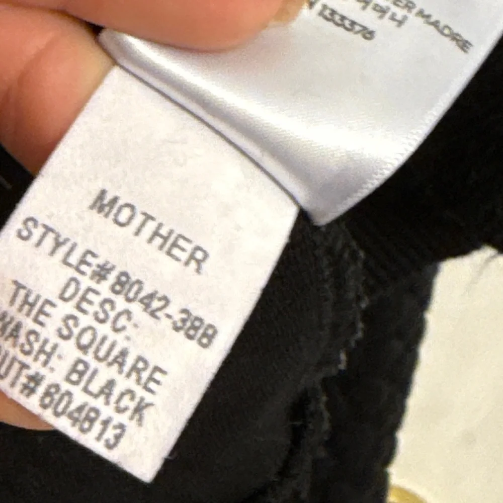 MOTHER Women's Black Textured The Square Sweater Size L